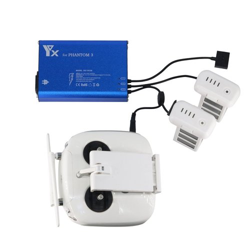 Tercel Battery Charger for DJI Phantom 3 SE Standard Professional Advanced Drone and Phantom 3 Pro/Adv Remote Controller,Multiple Rapid Parallel Charging Hub