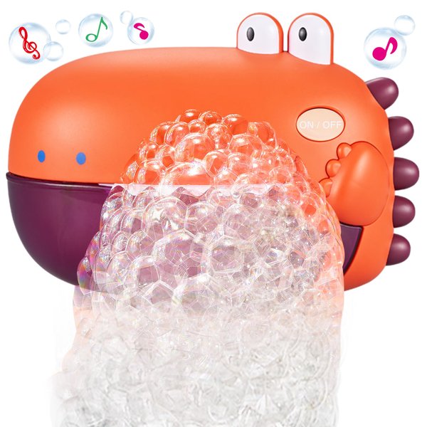 Grechi Dinosaur Bath Toys,Baby Bath Toys for The Baby Bathtub,Toddler Bath Toys Automatic Bubble Machine,Plays 12 Children’s Songs,Bath Bathtub Toys Makes Gifts for Toddlers Age 18m+ Girl Boy