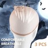 WXJ13 3 Packs Makeup Latex Bald Caps with 3 Nylon Wig Caps for Adult, Head Wig Cap Costume Latex Bald Caps for Halloween Party Adult Costume Accessory