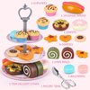 Kids Tea Party Set for Little Girls Birthday Gift Toys for 3 4 5 6 7 8 Year Old Girls, Cute Princess Play Toddlers Tin Tea Set, Pretend Toys with Desserts, Flower Teapot & Teacup & Carrying Case