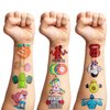 96 PCS Gym Fitness Workout Temporary Tattoos Themed Birthday Party Decorations Supplies Favors Decor Bodybuilding Motivational Quotes Tattoo Stickers Gifts for Men Girls Boys Class Prizes Carnival