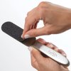 ForPro Professional Collection Stainless Steel Pedi File Kit - 100% Sanitizable Pedicure File for Heels and Feet - Includes Six Black 80 Grit and Six White 180 Grit Refill Strips- 8.5" L