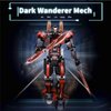 WULOBOOI Mech Robot Building Blocks Sets with 2 Weapons Forms Transforming Dark Wanderer Mech Model Building Toy Kit, 585 Pcs Creative for Adults Men or Boys 8+