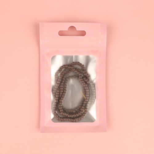 GlamorDove 200Pcs Pre-loaded Hair Extension Nano Beads 3mm Micro Link Silicone Lined Beads for I Tip Human Hair Extensions Copper Nano Rings Beads