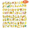 Cute Banana Temporary Tattoos 8 Sheets 90PCS Yellow Banana Party Decorations Supplies Favors Fruits Theme Birthday Cute Stickers Christmas Gifts for Boys Girls Kids Class School Prizes Carnival