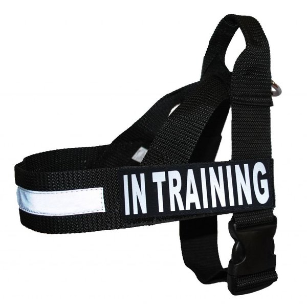in TRAINING Nylon Strap Service Dog Harness No Pull Guide Assistance comes with 2 reflective in TRAINING removable patches. Please measure your dog before ordering.