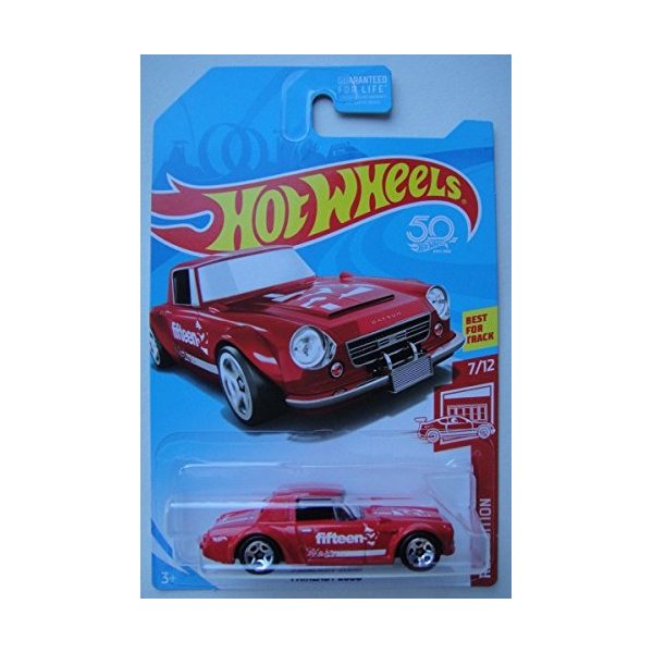 Hot Wheels RED EDITION 7/12, RED FAIRLADY 2000 50TH ANNIVERSARY CARD