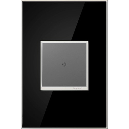 Legrand adorne Mirror Black, 1-Gang Wall Plate, AWM1G2MB4