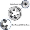 Burkit M14 X 1.5 Tap and Die Set, M14 x 1.5 Machine Thread Tap and Round Die Right Hand