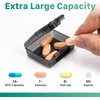 Sukuos Small Pill Box 3 pcs, Cute Travel Pill Case Portable for Pocket Purse, BPA Free Mini Pill Organizer for Pills Vitamin Fish Oil Supplements, Moistureproof Medicine Case, Easy to Clean