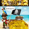 Pirate Gold Coins Plastic Set of 100, Pirate Treasure Hunt Coins Toys Party Favors Fake Gold Coins Toys Pirate Party Supplies Pirate Adventure Themed Party Favors