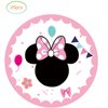 Birthday Party Supplies for Pink Minnie, Include 20 Plates and 20 Napkins, Pink Minnie Birthday Party Decorations