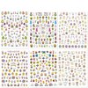 Easter Nail Art Stickers Decals, 3D Self-Adhesive Cartoon Bunny Egg Chicken Nail Decals for Women Girls Easter Day DIY Nail Decoration 6 Sheets