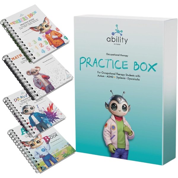 Magic Reusable Handwriting Workbooks for Kids - 4 Pack (Alphabet, Maths, Numbers, Drawing), Pen, Pen Holding Aids, Stickers, Grooved Calligraphy Practice Copybook, Preschool & Kindergarten Ages 3-8