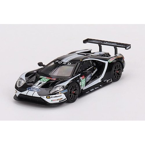 True Scale Miniatures Model Car Compatible with Ford GT LMGTE PRO 2019 24 Hrs of Le Mans Ford Chip Ganassi Team 4 Cars Set 1/64 Diecast Model Car MGTS0010