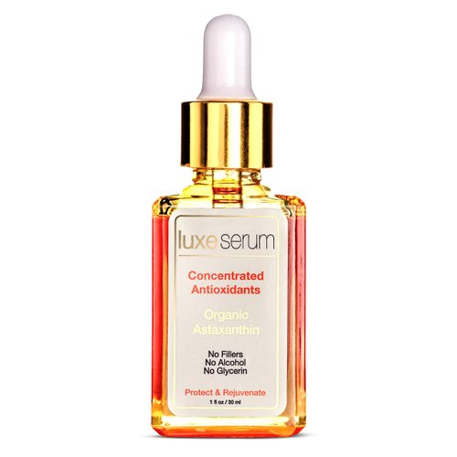 Luxe Lotion Organic Antioxidant Serum with Astaxanthin, Rosehip Oil, and Green Tea
