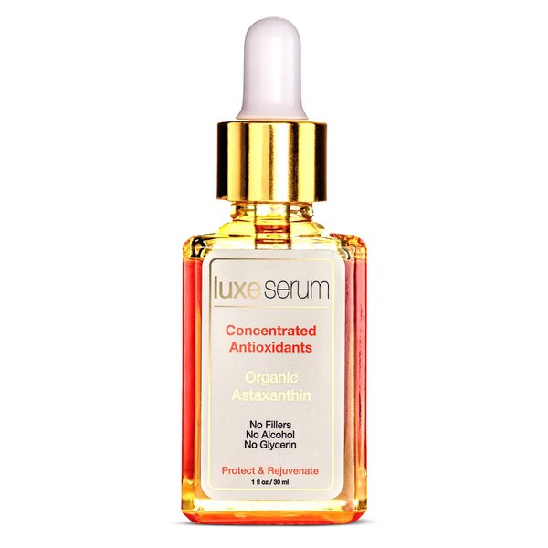 Luxe Lotion Organic Antioxidant Serum with Astaxanthin, Rosehip Oil, and Green Tea
