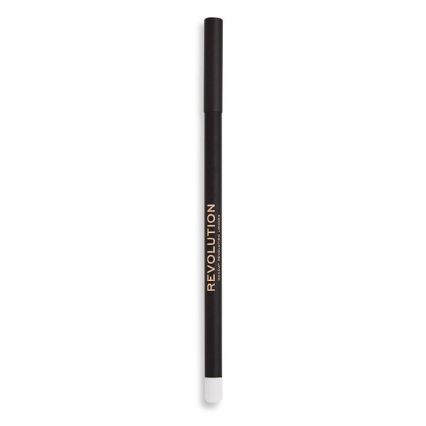 Makeup Revolution Eyeliner, Eyeliner Pencil, Highly Pigmented, Create Smokey Eye Looks, Vegan & Cruelty-Free, White, 1.3g