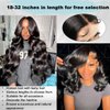 MSGEM Full Frontal Wigs Human Hair 13x4 HD Body Wave Lace Front Wigs Human Hair for Black Women 12A Brazilian Wigs 180 Density Pre Plucked Bleached Knots Lace Front Wig Natural Color 28 Inch
