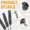 Bore Brush Bristles Wire Brush for Power Drill Cleaning Wire Brush with Hex Shank Handle for Power Drill Cleaning Wire Brush (Stainless Steel,5 Pieces)