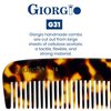 Giorgio G31 Fine Tooth and Wide Tooth,Hair Comb - Hair Styling Comb for Men, Grooming Hair Combs for Women, Mens Beard Care Combs for Detangling and Styling - Handmade Saw-Cut and Hand Polished