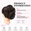 REECHO 9" Short Ponytail Extension, Classic Loose Curly Wavy Claw Clip Pony tails Hair Extensions HP001 Hairpieces for Women (Dark Brown)