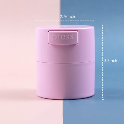 AUEAR, Eyelash Glue Storage Tank Lash Extension Organizers Activated Carbon Sealed Storage Jar Leak Proof Container Cylinder (Pink)