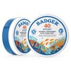Badger Coral Reef Safe Sunscreen Tin, SPF 40 Zinc Oxide Sunscreen, Broad Spectrum, Water Resistant, Travel Size Sunscreen, Sun Skin Care, Unscented, 2.4 oz