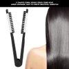 Hair Straightening Comb, Double Sided Brush Clamp Straightener Comb Professional Hair Styling Tool for Smoothing and Straight Hair