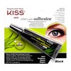 KISS Black Strip Lash Adhesive with Aloe, Dermatologist Tested, Formaldehyde Free, Non-Irritant, Contact Lens Friendly, Secure Hold, Contains Latex, with Control Nozzle Tip, 0.24 Ounce