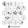 Winstonia 20 pc Nail Art Stamp Stamping Image Plate Set, Manicure Pedicure - First Generation