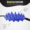 Cactus Back Scratcher Travel Size, Mini Back Scratcher with 2 Sides Featuring Aggressive and Soft Spikes, Great for The Mobility-Impaired and Hard-to-Reach Places, Makes an Awesome Gift - Blue