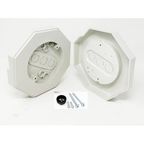 iMBAPrice 8141-1 Vertical Siding Lamp Octagon Mounting Kit with Built-in Box for 1/2 Inch (0.5") Outdoor Vertical Siding LAP