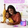EAIHW Karaoke Machine for Kids Adults Portable Bluetooth 5.3 Speaker with 2 Wireless Microphones, Five LED Disco Lights Modes, Five Funny Sound Modes, for Girls Boys Family Home Party