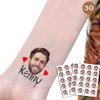 kullder 30pcs Bachelorette Party Tattoos, Custom the Groom Face Tattoos, Wedding Party Decorations, Funny Party Favors For Bride, Funny Party, Bride Party, Groom'S Face Tattoo