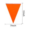 AuTop 100 Feet Solid Orange Pennant Banner Flags String Triangle Bunting Flags,Decorations for Grand Opening,Birthday Party,Festival Celebration(Orange)