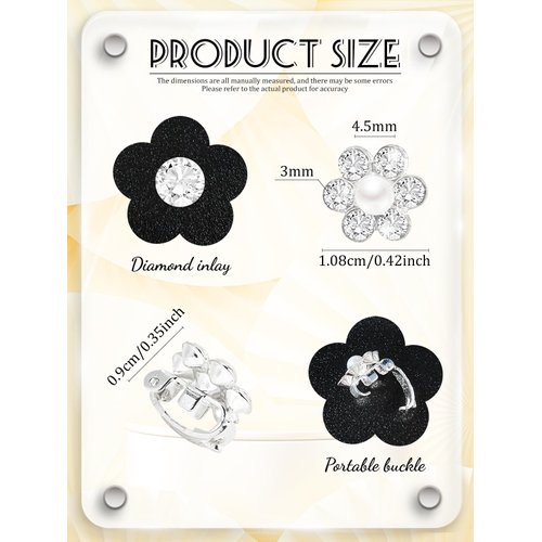 30Pcs Mini Pearl Hair Clips for Girls Hair Pins Rhinestone Hair Claw Clips, CYHYII Non Slip Hairpin Cute Hair Barrettes Small Flower Hair Accessories for Women Thin Hair Wedding Decorations