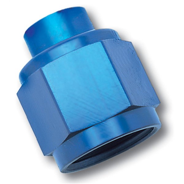 Edelbrock/Russell 661980 Blue Anodized Aluminum -10AN Flare Cap Fitting