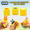Yoya Toys Squeeze pops Mouse in Cheese Squishy - Squeeze Fidget Toy, Mouse Pop Up Fidget Toy - Stress Relief Plush, Squeeze Cheese - Autism/ADHD Cheese Wedge Toy - Set of 3 Popping Mice Toy