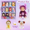 12 Pcs Mini Baby Dolls, 4.5 inch Cute Baby Dolls Toys with Animal Clothes 12 Constellations Series Tiny Reborn Babies for Girls Boys, Cute Doll Gifts for Kids Birthday Christmas