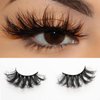 DAODER False Eyelashes 25mm Lashes Wispy Long 8D Mink Lashes Dramatic Volume Fluffy Eye Lashes Pack for Women 7Pairs Soft Reusable Fake Eyelashes