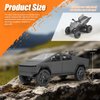 Cybertruck Camper Toy,1:24 Zinc Alloy Pull Back Toy Car Camping RV with Sound and Light,Display Model,Gifts for Boys and Girls (Grey_)
