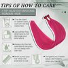 RUNATURE HotPink I Tip Hair Extensions Human Hair 16 Inch I Tip Hair Extensions HotPink Human Hair Extensions I Tip Extensions HotPink Hair Extensions I Tip Cold Fusion Hair Extensions 20g 25s