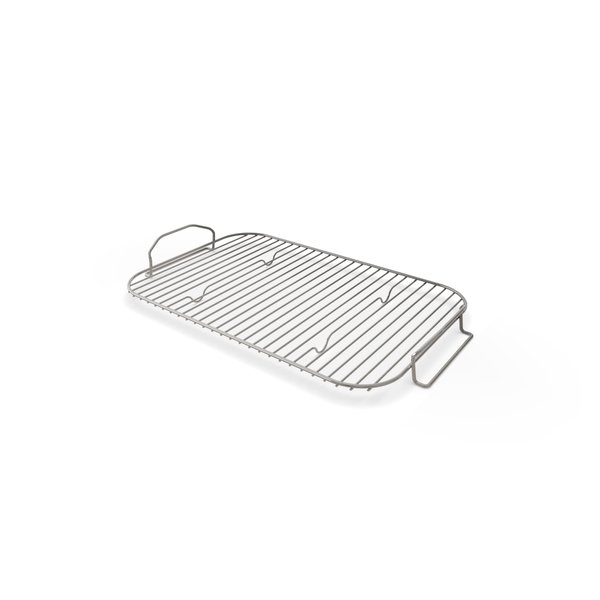 Ninja XSKRSTRKXL Woodfire Roast & Smoke Rack, Compatible with OG800 and OG900 Series, Elevates Food for All-Around Charring and Smoke Absorption, Increased Airflow, Steel Smoking Rack, Silver