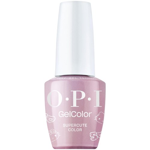 OPI GelColor, Purple Nail Polish, Up to 3 Weeks of Wear, Smudge Proof, Cures in 30 Seconds, Hello Kitty 50th Collection, Supercute Color, 0.5 fl oz