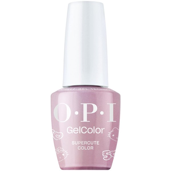 OPI GelColor, Purple Nail Polish, Up to 3 Weeks of Wear, Smudge Proof, Cures in 30 Seconds, Hello Kitty 50th Collection, Supercute Color, 0.5 fl oz