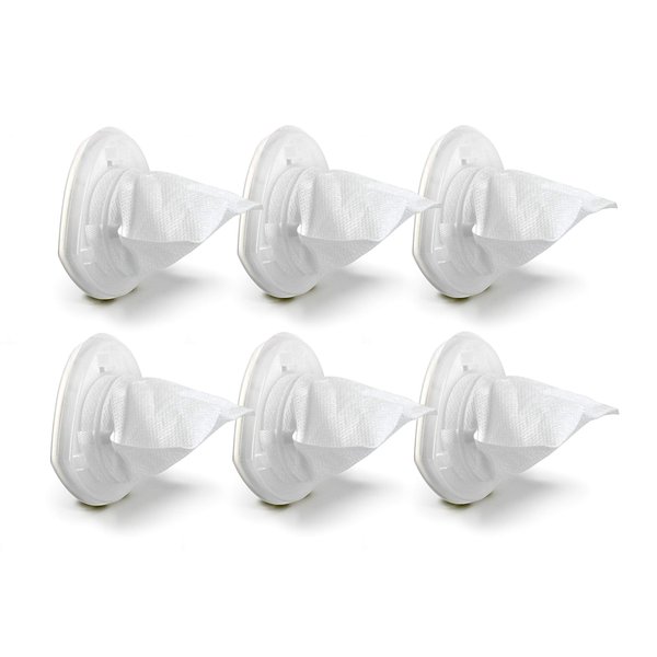 Fette Filter - EVF100 Hand Vac Filter Replacement Compatible with BLACK+DECKER Hand Vac BDH7200CHV & BDH9600CHV Replacement Filter Part # EVF100 90590689 includes 6 QTY