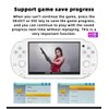 CZT Handheld Game Console 4.3 inch Double Joystick 8GB Build in 2200 Retro Game Video Game Console Arcade Multiple Emulator Mini Portable Game Player MP3/4 TV Out Gifts for Children/Men(White)