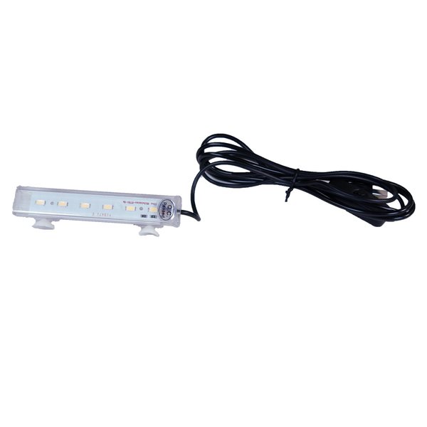 Penn-Plax Cascade Ultra Bright Fully Submersible Aquarium LED Accent Light with USB Power Cord – Great for Desktop and Nano Fish Tanks – White