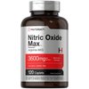 Nitric Oxide Max 3600mg | 120 Caplets | with Arginine AAKG for Men and Women | Vegetarian, Non-GMO, & Gluten Free Pre Workout Supplement | by Horbaach